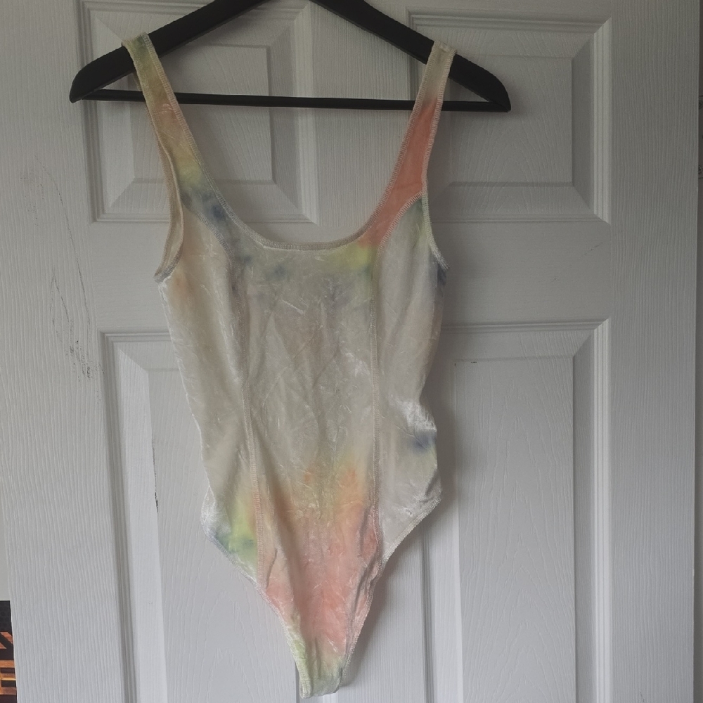 Wilfred Tye Dye Crushed Velvet Bodysuit One Piece